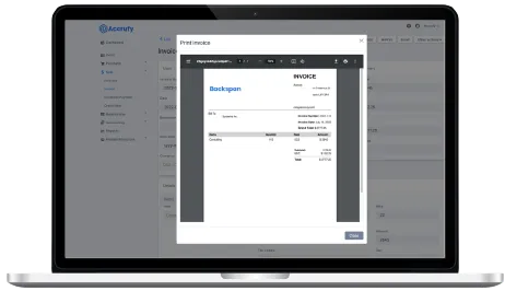 invoice feature